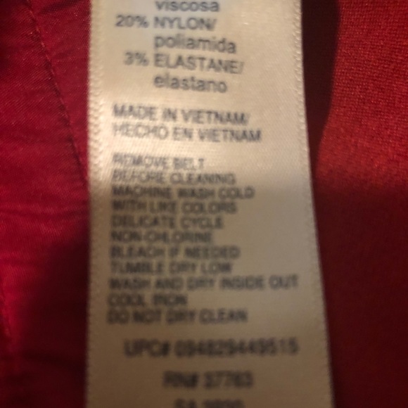 Rafaella Comfort women plus size 16 red slacks - Picture 2 of 6